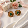 Oval Stone Tops Pair