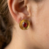 Oval Stone Tops Pair