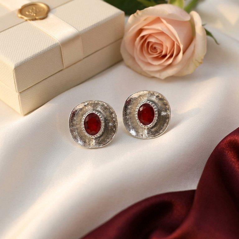 Oval Stone Tops Pair