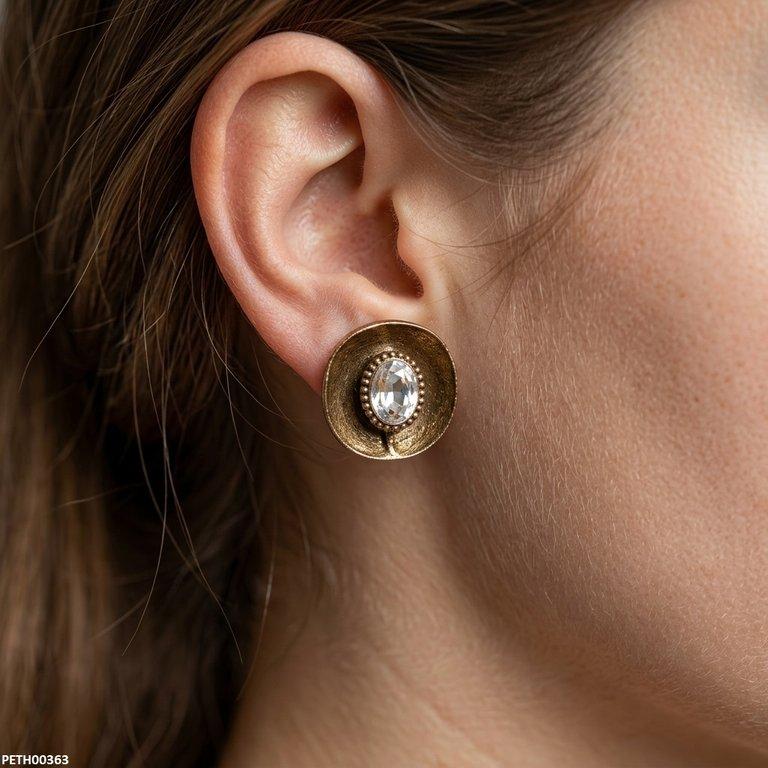Oval Stone Tops Pair