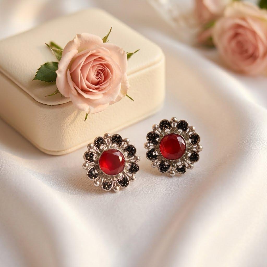 Round Stone Tops Pair