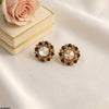 Round Stone Antique Tops Pair