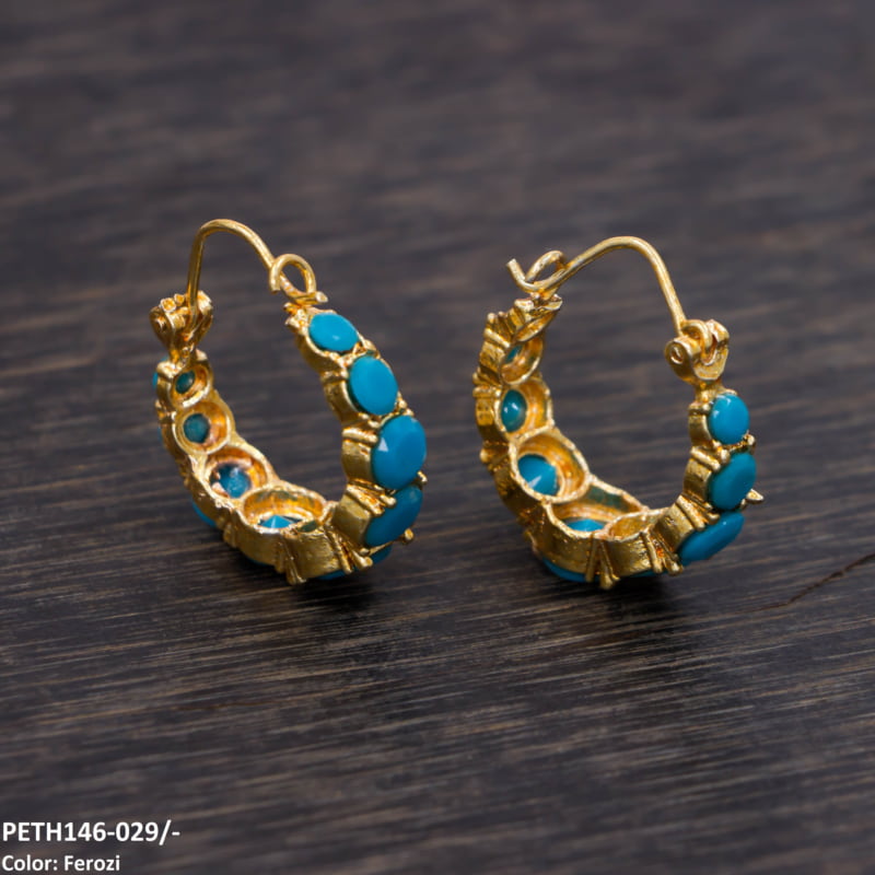 Round Ear Hoops Pair