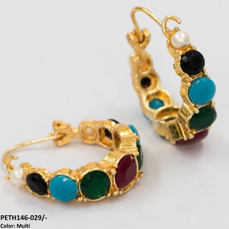 Round Ear Hoops Pair