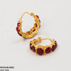 Round Ear Hoops Pair
