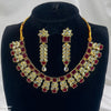 Reactangle/Oval Tear Necklace Set
