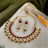 Reactangle/Oval Tear Necklace Set