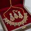 Rectangle Pearl Necklace Set