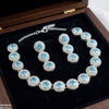 Round Crystal Stone Necklace Set