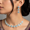 Round Crystal Stone Necklace Set