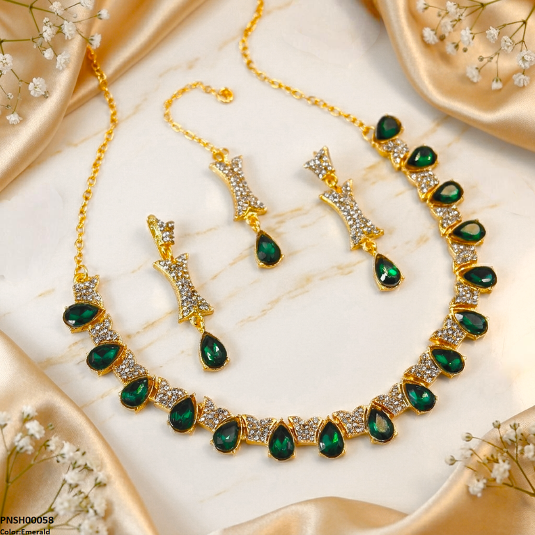 Tear Stone Necklace Set