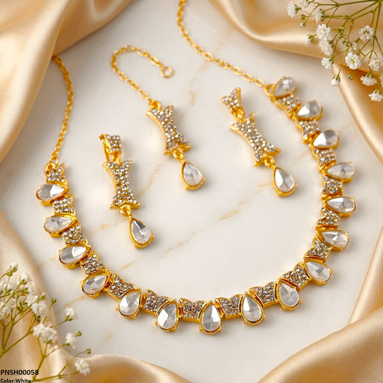 Tear Stone Necklace Set