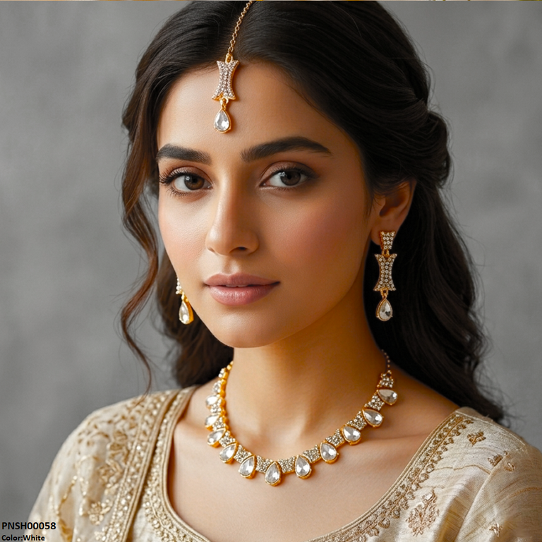 Tear Stone Necklace Set