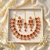 Tear/Flower Necklace Set