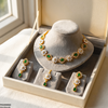 Floral Flower Necklace Set