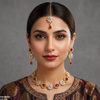 Floral Flower Necklace Set