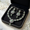 Flora Crystal Necklace Set