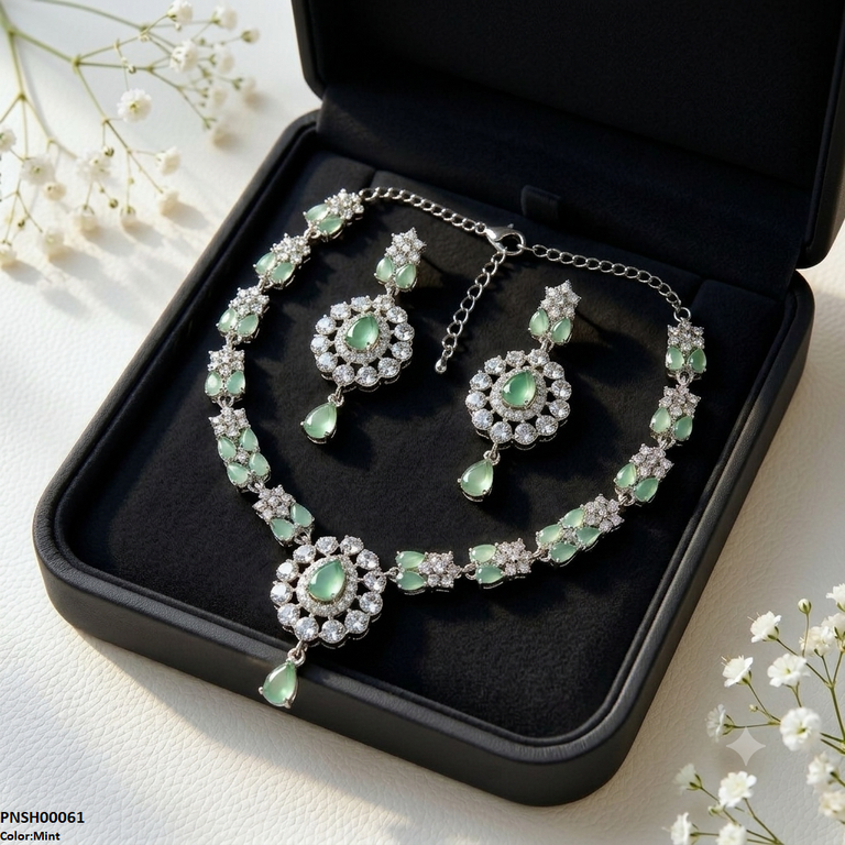 Flora Crystal Necklace Set
