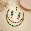 Rectangle/Double Layer Necklace Set