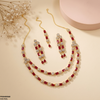 Rectangle/Double Layer Necklace Set