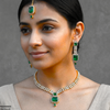 Rectangle/Tear Drop Necklace Set