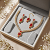 Rectangle/Tear Drop Necklace Set