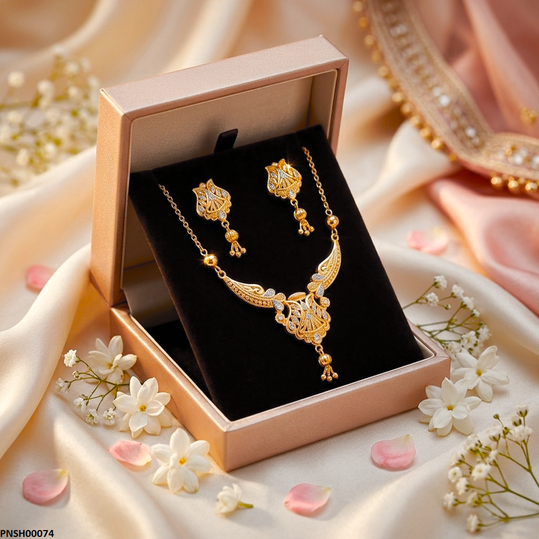 Round Drop Necklace Set