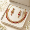 Tear Leaf Necklace Set