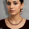 Tear Leaf Necklace Set