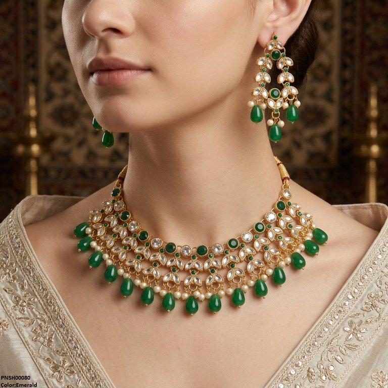 Tear Pearl Drop Necklace Set