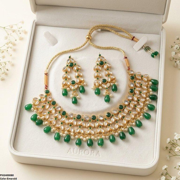 Tear Pearl Drop Necklace Set