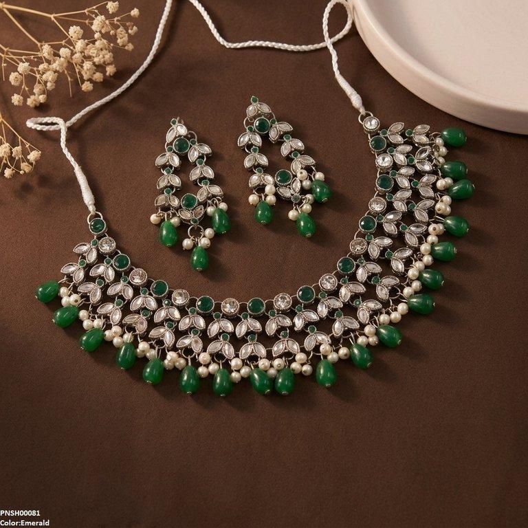 Tear Pearl Drop Necklace Set