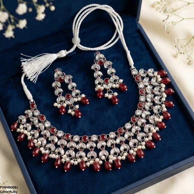 Tear Pearl Drop Necklace Set