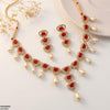 Oval Pearl Necklace Set