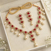 Oval Pearl Necklace Set