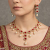 Oval Pearl Necklace Set