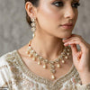 Oval Pearl Necklace Set