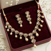 Oval Pearl Necklace Set