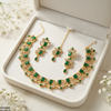 Rectangle/Tear Drop Necklace Set
