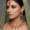 Rectangle/Tear Drop Necklace Set