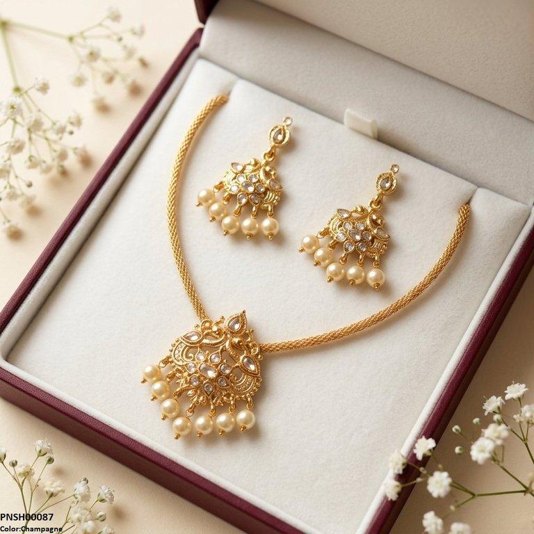 Tear Pear Drop Necklace Set