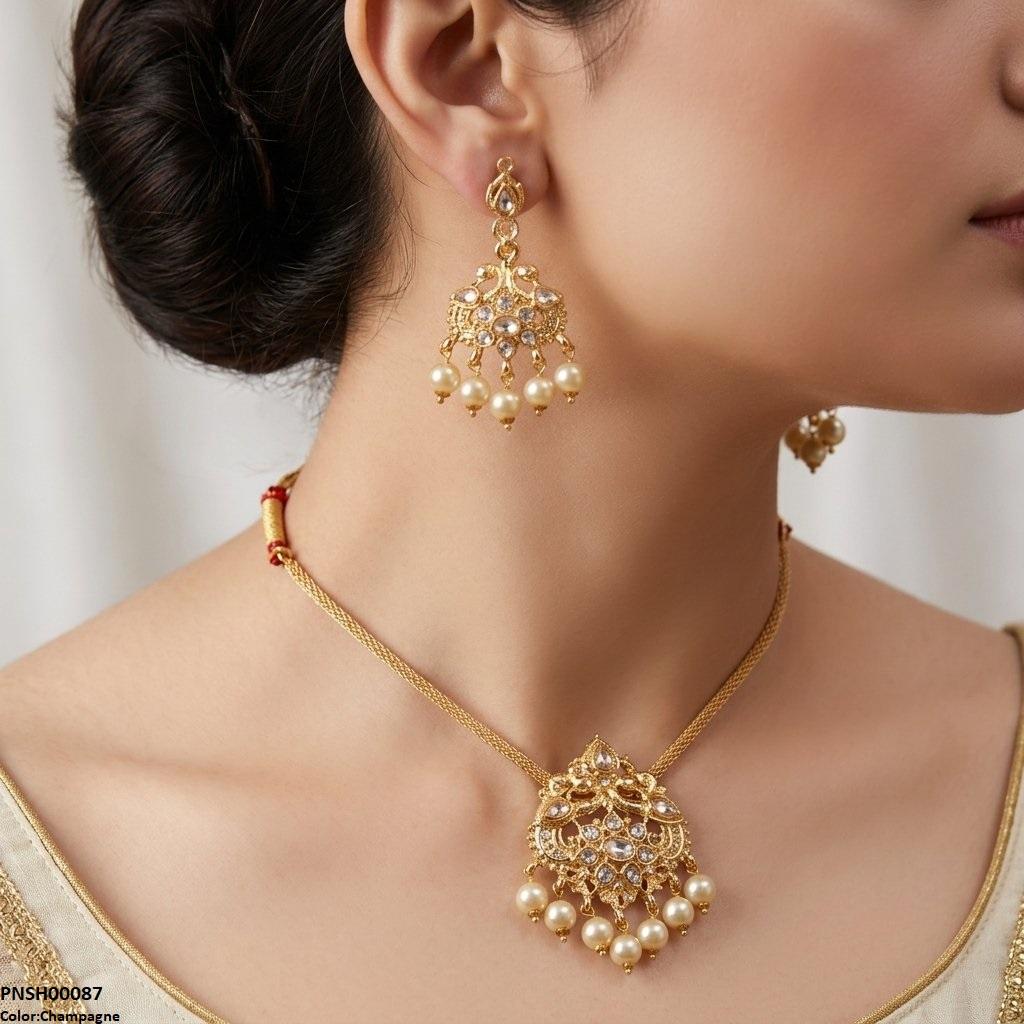 Tear Pear Drop Necklace Set