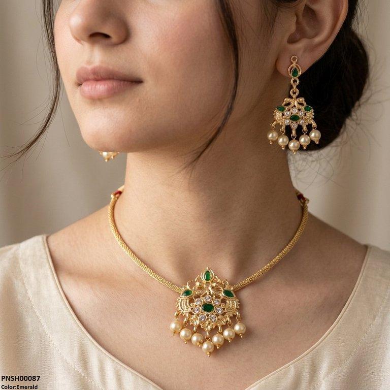 Tear Pear Drop Necklace Set