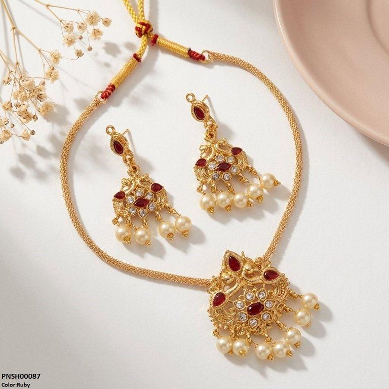 Tear Pear Drop Necklace Set