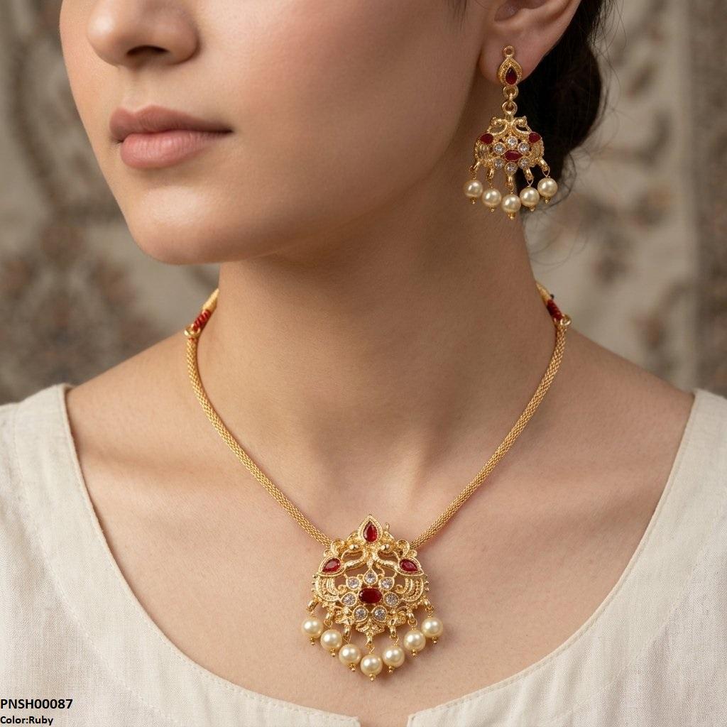 Tear Pear Drop Necklace Set