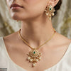 Tear Pearl Bell Drop Necklace Set