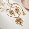 Tear Pearl Bell Drop Necklace Set