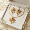 Tear Pearl Bell Drop Necklace Set