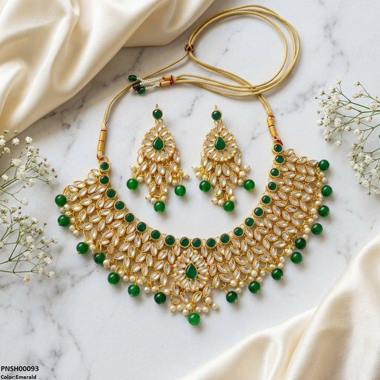 Tear/Marquise Pearl Drop Necklace Set