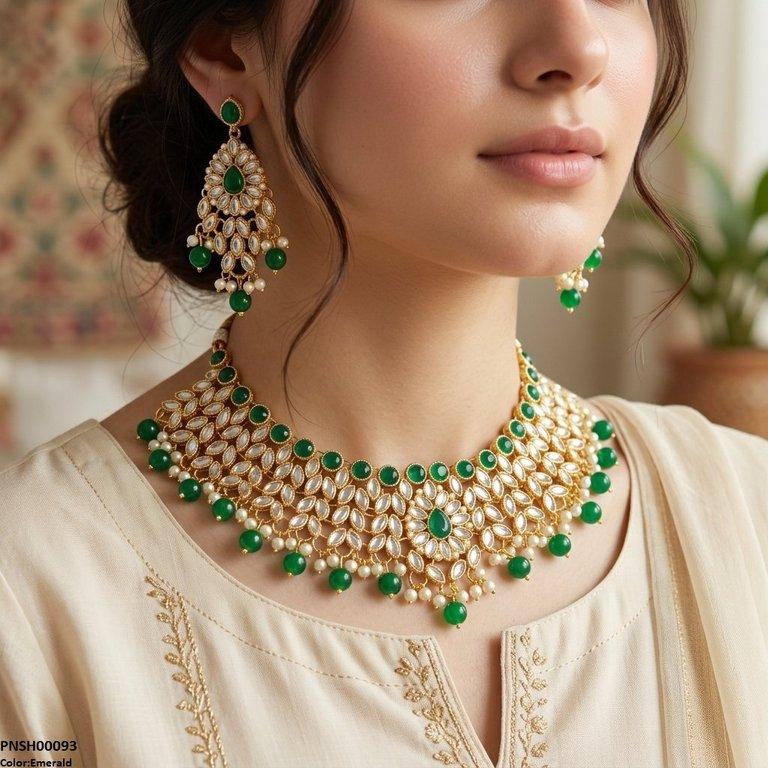 Tear/Marquise Pearl Drop Necklace Set